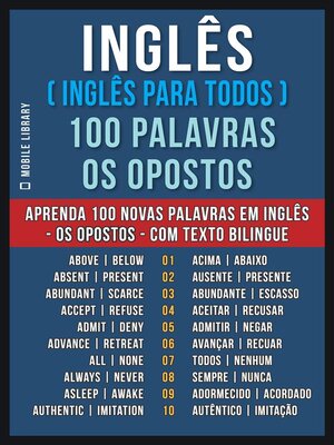 cover image of Inglês ( Inglês Para Todos ) 100 Palavras--os Opostos